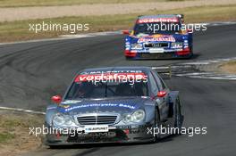 08.08.2004 Oschersleben, Germany,  DTM, Sunday, Christijan Albers (NED), DaimlerChrysler Bank AMG-Mercedes, AMG-Mercedes C-Klasse, in front of Mattias Ekström (SWE), Audi Sport Team Abt, Audi A4 DTM - DTM Season 2004 at Motopark Oschersleben (Deutsche Tourenwagen Masters)