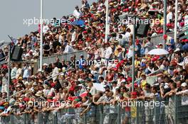 08.08.2004 Oschersleben, Germany,  DTM, Sunday, Filled grandstands with a total of 66,000 spectators of the weekend, a new record for a DTM race in Oschersleben - DTM Season 2004 at Motopark Oschersleben (Deutsche Tourenwagen Masters)