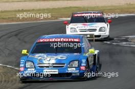 08.08.2004 Oschersleben, Germany,  DTM, Sunday, Manuel Reuter (GER), OPC Team Holzer, Opel Vectra GTS V8, in front of Peter Dumbreck (GBR), OPC Team Phoenix, Opel Vectra GTS V8 - DTM Season 2004 at Motopark Oschersleben (Deutsche Tourenwagen Masters)