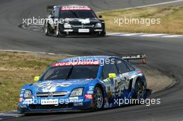 08.08.2004 Oschersleben, Germany,  DTM, Sunday, Manuel Reuter (GER), OPC Team Holzer, Opel Vectra GTS V8, in front of Laurent Aiello (FRA), OPC Team Phoenix, Opel Vectra GTS V8 - DTM Season 2004 at Motopark Oschersleben (Deutsche Tourenwagen Masters)