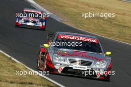 08.08.2004 Oschersleben, Germany,  DTM, Sunday, Bernd Schneider (GER), Vodafone AMG-Mercedes, AMG-Mercedes C-Klasse in front of Mattias Ekström (SWE), Audi Sport Team Abt, Audi A4 DTM - DTM Season 2004 at Motopark Oschersleben (Deutsche Tourenwagen Masters)