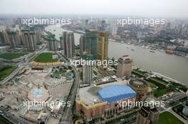 15.07.2004 Shanghai, China,  DTM, Thursday, Arial view of the city of Shanghai - DTM Season 2004 at Pu Dong Street Circuit Shanghai (Deutsche Tourenwagen Masters)