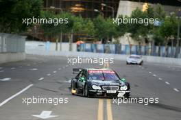 18.07.2004 Shanghai, China,  DTM, Sunday, Gary Paffett (GBR), C-Klasse AMG-Mercedes, AMG-Mercedes C-Klasse, leading in front of Bernd Schneider (GER), Vodafone AMG-Mercedes, AMG-Mercedes C-Klasse - DTM Season 2004 at Pu Dong Street Circuit Shanghai (Deutsche Tourenwagen Masters)