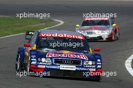 05.09.2004 Zandvoort, The Netherlands,  DTM, Sunday, Mattias Ekström (SWE), Audi Sport Team Abt, Audi A4 DTM, leading in front of Bernd Schneider (GER), Vodafone AMG-Mercedes, AMG-Mercedes C-Klasse - DTM Season 2004 at Circuit Park Zandvoort (Deutsche Tourenwagen Masters)