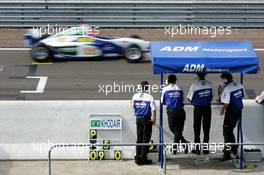 10.09.2004 Dijon, France, Friday 10 September 2004, Norbert Siedler, AUT, ADM Motorsport, track, action, passing the pitwall stand of his team - SUPERFUND EURO 3000 Championship Rd 7, Circuit Dijon-Prenois, France, FRA - SUPERFUND COPYRIGHT FREE editorial use only