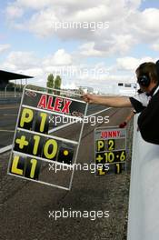 12.09.2004 Dijon, France, Sunday 12 September 2004, A good weekend for John Village Automotive with their drivers scoring a 1-2 victory - SUPERFUND EURO 3000 Championship Rd 7, Circuit Dijon-Prenois, France, FRA - SUPERFUND COPYRIGHT FREE editorial use only