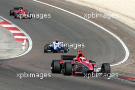 12.09.2004 Dijon, France, Sunday 12 September 2004, Alex Lloyd, GBR, John Village Automotive, leading the race in front of Fabrizio Del Monte, ITA, GP Racing, and Jonathan Reid, NZL, John Village Automotive, track, action - SUPERFUND EURO 3000 Championship Rd 7, Circuit Dijon-Prenois, France, FRA - SUPERFUND COPYRIGHT FREE editorial use only