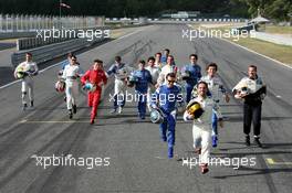 28.05.2004 Estoril, Portugal, Friday 28 May 2004, All drivers participating in the race at Estoril, the race is on! - SUPERFUND EURO 3000 Championship Rd 2, Estoril, Portugal, PRT - SUPERFUND COPYRIGHT FREE editorial use only
