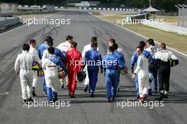 28.05.2004 Estoril, Portugal, Friday 28 May 2004, All drivers participating in the race at Estoril - SUPERFUND EURO 3000 Championship Rd 2, Estoril, Portugal, PRT - SUPERFUND COPYRIGHT FREE editorial use only