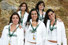 29.05.2004 Estoril, Portugal, Saturday 29 May 2004, Superfund promotion girls - SUPERFUND EURO 3000 Championship Rd 2, Estoril, Portugal, PRT - SUPERFUND COPYRIGHT FREE editorial use only