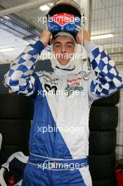29.05.2004 Estoril, Portugal, Saturday 29 May 2004, Giacomo Ricci, ITA, Power Tech, portrait, getting ready to go out - SUPERFUND EURO 3000 Championship Rd 2, Estoril, Portugal, PRT - SUPERFUND COPYRIGHT FREE editorial use only