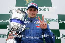 30.05.2004 Estoril, Portugal, Sunday 30 May 2004, Two wins in a row for Fabrizio Del Monte, ITA, GP Racing, portrait - SUPERFUND EURO 3000 Championship Rd 2, Estoril, Portugal, PRT - SUPERFUND COPYRIGHT FREE editorial use only