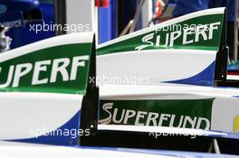 30.05.2004 Estoril, Portugal, Sunday 30 May 2004, Engine covers in front of the pitbox with the SUPERFUND logo - SUPERFUND EURO 3000 Championship Rd 2, Estoril, Portugal, PRT - SUPERFUND COPYRIGHT FREE editorial use only