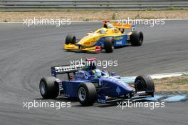 30.05.2004 Estoril, Portugal, Sunday 30 May 2004, Fabrizio Del Monte, ITA, GP Racing, leading for Nicky Pastorelli, NED, Draco Racing Jr. Team, track, action - SUPERFUND EURO 3000 Championship Rd 2, Estoril, Portugal, PRT - SUPERFUND COPYRIGHT FREE editorial use only