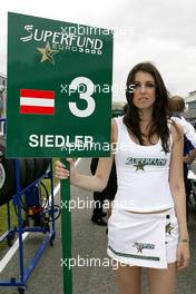 06.06.2004 Jerez, Spain, Sunday 06 June 2004, Grid Girl - SUPERFUND EURO 3000 Championship Rd 3, Jerez, Spain, ESP - SUPERFUND COPYRIGHT FREE editorial use only
