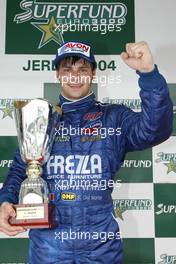 06.06.2004 Jerez, Spain, Sunday 06 June 2004, 1st place Fabrizio Del Monte, ITA, GP Racing - SUPERFUND EURO 3000 Championship Rd 3, Jerez, Spain, ESP - SUPERFUND COPYRIGHT FREE editorial use only