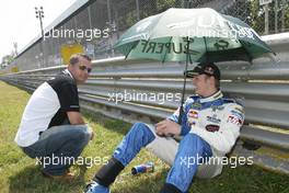 27.06.2004 Monza, Italy, Sunday 27 June 2004, Christian Baha with Norbert Siedler, AUT, ADM Motorsport - SUPERFUND EURO 3000 Championship Rd 4, Monza, Italy, ITA - SUPERFUND COPYRIGHT FREE editorial use only