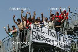 27.06.2004 Monza, Italy, Sunday 27 June 2004, Fabrizio Del Monte has a fan club growing - SUPERFUND EURO 3000 Championship Rd 4, Monza, Italy, ITA - SUPERFUND COPYRIGHT FREE editorial use only