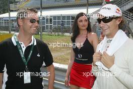 27.06.2004 Monza, Italy, Sunday 27 June 2004, Christian Baha with Mathias Lauda, AUT, Euro 3000 Traini Racing - SUPERFUND EURO 3000 Championship Rd 4, Monza, Italy, ITA - SUPERFUND COPYRIGHT FREE editorial use only