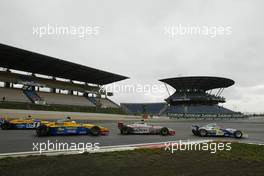 30.10.2004 Nurburgring, Germany, Saturday,  30 October 2004, Norbert Siedler, AUT, ADM Motorsport leads the start of the race - SUPERFUND EURO 3000 Championship Rd 9, Nurburgring, Germany, GER - SUPERFUND COPYRIGHT FREE editorial use only
