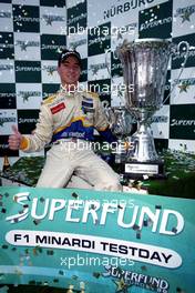 31.10.2004 Nurburgring, Germany, Sunday, 31 October 2004, Nicky Pastorelli, NED, Draco Racing Jr. Team Champion of the SUPERFUND EURO 3000 Championship - SUPERFUND EURO 3000 Championship Rd 10, Nurburgring, Germany, GER - SUPERFUND COPYRIGHT FREE editorial use only
