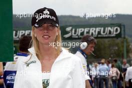 18.07.2004 Spa, Belgium, Sunday 18 July 2004, Grid Girl - SUPERFUND EURO 3000 Championship Rd 5, Spa Francorchamps, Belgium, BEL - SUPERFUND COPYRIGHT FREE editorial use only