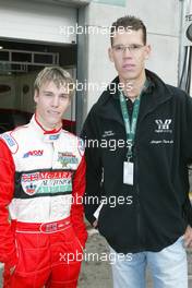 19.09.2004 Zolder, Belgium, Sunday,  18 September 2004, Alex Lloyd, GBR, John Village Automotive with Competition  winner - SUPERFUND EURO 3000 Championship Rd 8, Zolder, Belgium, BEL - SUPERFUND COPYRIGHT FREE editorial use only