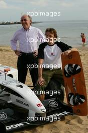 03.03.2004 Melbourne, Australia, F1, Wednesday, March, Brunotti's Australian Beach Party at St. Kilda Beach, Jenson Button, GBR, BAR Honda with David Richards, GBR, BAR, Teamchief, Team Principal. Formula 1 World Championship, Rd 1, Australian Grand Prix. www.xpb.cc, EMail: info@xpb.cc - copy of publication required for printed pictures. Every used picture is fee-liable. c Copyright: photo4 / xpb.cc - LEGAL NOTICE: THIS PICTURE IS NOT FOR ITALY  AND GREECE  PRINT USE, KEINE PRINT BILDNUTZUNG IN ITALIEN  UND  GRIECHENLAND!