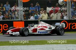 05.03.2004 Melbourne, Australia, F1, Friday, March, Ricardo Zonta, BRA, Testdriver, Panasonic Toyota Racing, TF104, Action, Track . Practice, Formula 1 World Championship, Rd 1, Australian Grand Prix. www.xpb.cc, EMail: info@xpb.cc - copy of publication required for printed pictures. Every used picture is fee-liable.  c Copyright: photo4 / xpb.cc - LEGAL NOTICE: THIS PICTURE IS NOT FOR ITALY  AND GREECE  PRINT USE, KEINE PRINT BILDNUTZUNG IN ITALIEN  UND  GRIECHENLAND!
