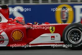 05.03.2004 Melbourne, Australia, F1, Friday, March, Practice, Michael Schumacher, GER, Scuderia Ferrari Marlboro, F2004, Action, Track . Formula 1 World Championship, Rd 1, Australian Grand Prix. www.xpb.cc, EMail: info@xpb.cc - copy of publication required for printed pictures. Every used picture is fee-liable.  c Copyright: photo4 / xpb.cc - LEGAL NOTICE: THIS PICTURE IS NOT FOR ITALY  AND GREECE  PRINT USE, KEINE PRINT BILDNUTZUNG IN ITALIEN  UND  GRIECHENLAND!