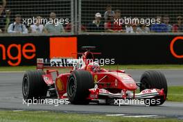 05.03.2004 Melbourne, Australia, F1, Friday, March, Rubens Barrichello, BRA, Scuderia Ferrari Marlboro, F2004, Action, Track  .Practice, Formula 1 World Championship, Rd 1, Australian Grand Prix. www.xpb.cc, EMail: info@xpb.cc - copy of publication required for printed pictures. Every used picture is fee-liable.  c Copyright: photo4 / xpb.cc - LEGAL NOTICE: THIS PICTURE IS NOT FOR ITALY  AND GREECE  PRINT USE, KEINE PRINT BILDNUTZUNG IN ITALIEN  UND  GRIECHENLAND!