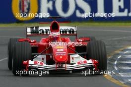 05.03.2004 Melbourne, Australia, F1, Friday, March, Practice, Rubens Barrichello, BRA, Scuderia Ferrari Marlboro, F2004, Action, Track  . Formula 1 World Championship, Rd 1, Australian Grand Prix. www.xpb.cc, EMail: info@xpb.cc - copy of publication required for printed pictures. Every used picture is fee-liable. c Copyright: xpb.cc