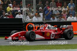 05.03.2004 Melbourne, Australia, F1, Friday, March, Practice, Rubens Barrichello, BRA, Scuderia Ferrari Marlboro, F2004, Action, Track. Formula 1 World Championship, Rd 1, Australian Grand Prix. www.xpb.cc, EMail: info@xpb.cc - copy of publication required for printed pictures. Every used picture is fee-liable.  c Copyright: photo4 / xpb.cc - LEGAL NOTICE: THIS PICTURE IS NOT FOR ITALY  AND GREECE  PRINT USE, KEINE PRINT BILDNUTZUNG IN ITALIEN  UND  GRIECHENLAND!