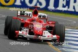 05.03.2004 Melbourne, Australia, F1, Friday, March, Practice, Michael Schumacher, GER, Scuderia Ferrari Marlboro, F2004, Action, Track . Formula 1 World Championship, Rd 1, Australian Grand Prix. www.xpb.cc, EMail: info@xpb.cc - copy of publication required for printed pictures. Every used picture is fee-liable. c Copyright: xpb.cc