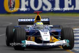 05.03.2004 Melbourne, Australia, F1, Friday, March, Practice, Giancarlo Fisichella, ITA, Sauber, C23, Action, Track. Formula 1 World Championship, Rd 1, Australian Grand Prix. www.xpb.cc, EMail: info@xpb.cc - copy of publication required for printed pictures. Every used picture is fee-liable. c Copyright: xpb.cc