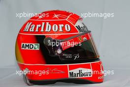 05.03.2004 Melbourne, Australia, F1, Friday, March, Michael Schumacher, GER, Ferrari helmet. Formula 1 World Championship, Rd 1, Australian Grand Prix. www.xpb.cc, EMail: info@xpb.cc - copy of publication required for printed pictures. Every used picture is fee-liable. c Copyright: photo4 / xpb.cc - LEGAL NOTICE: THIS PICTURE IS NOT FOR ITALY  AND GREECE  PRINT USE, KEINE PRINT BILDNUTZUNG IN ITALIEN  UND  GRIECHENLAND!