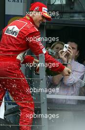 07.03.2004 Melbourne, Australia, F1, Sunday, March, Podium, Michael Schumacher, GER, Ferrari, Portrait, Formula 1 World Championship, Rd 1, Australian Grand Prix. www.xpb.cc, EMail: info@xpb.cc - copy of publication required for printed pictures. Every used picture is fee-liable. c Copyright: photo4 / xpb.cc - LEGAL NOTICE: THIS PICTURE IS NOT FOR ITALY PRINT USE, KEINE PRINT BILDNUTZUNG IN ITALIEN!