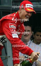 07.03.2004 Melbourne, Australia, F1, Sunday, March, Podium, Michael Schumacher, GER, Ferrari, Portrait, Formula 1 World Championship, Rd 1, Australian Grand Prix. www.xpb.cc, EMail: info@xpb.cc - copy of publication required for printed pictures. Every used picture is fee-liable. c Copyright: photo4 / xpb.cc - LEGAL NOTICE: THIS PICTURE IS NOT FOR ITALY PRINT USE, KEINE PRINT BILDNUTZUNG IN ITALIEN!