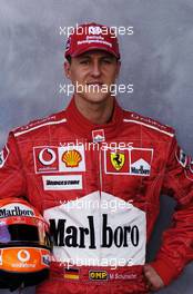 04.03.2004 Melbourne, Australia, F1, Thursday, March, Formula 1 Driver Portraits, Michael Schumacher, GER, Ferrari. Formula 1 World Championship, Rd 1, Australian Grand Prix. www.xpb.cc, EMail: info@xpb.cc - copy of publication required for printed pictures. Every used picture is fee-liable. c Copyright: xpb.cc