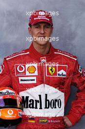 04.03.2004 Melbourne, Australia, F1, Thursday, March, Formula 1 Driver Portraits, Michael Schumacher, GER, Ferrari. Formula 1 World Championship, Rd 1, Australian Grand Prix. www.xpb.cc, EMail: info@xpb.cc - copy of publication required for printed pictures. Every used picture is fee-liable. c Copyright: xpb.cc