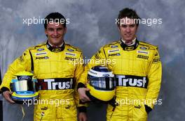 04.03.2004 Melbourne, Australia, F1, Thursday, March, Formula 1 Driver Portraits, Giorgio Pantano, ITA, Jordan and Nick Heidfeld, GER, Jordan. Formula 1 World Championship, Rd 1, Australian Grand Prix. www.xpb.cc, EMail: info@xpb.cc - copy of publication required for printed pictures. Every used picture is fee-liable. c Copyright: xpb.cc
