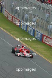 07.03.2004 Melbourne, Australia, F1, Sunday, March, Race, Michael Schumacher, GER, Scuderia Ferrari Marlboro, F2004, Action, Track . Formula 1 World Championship, Rd 1, Australian Grand Prix. www.xpb.cc, EMail: info@xpb.cc - copy of publication required for printed pictures. Every used picture is fee-liable. c Copyright: xpb.cc