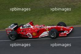 06.03.2004 Melbourne, Australia, F1, Saturday, March, Michael Schumacher, GER, Scuderia Ferrari Marlboro, F2004, Action, Track . Formula 1 World Championship, Rd 1, Australian Grand Prix Practice.  www.xpb.cc, EMail: info@xpb.cc - copy of publication required for printed pictures. Every used picture is fee-liable.c Copyright: photo4 / xpb.cc - LEGAL NOTICE: THIS PICTURE IS NOT FOR ITALY  AND GREECE  PRINT USE, KEINE PRINT BILDNUTZUNG IN ITALIEN  UND  GRIECHENLAND!