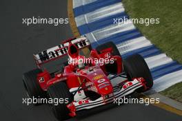 06.03.2004 Melbourne, Australia, F1, Saturday, March, Practice, Michael Schumacher, GER, Scuderia Ferrari Marlboro, F2004, Action, Track . Formula 1 World Championship, Rd 1, Australian Grand Prix. www.xpb.cc, EMail: info@xpb.cc - copy of publication required for printed pictures. Every used picture is fee-liable. c Copyright: xpb.cc