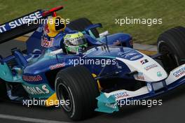 06.03.2004 Melbourne, Australia, F1, Saturday, March, Practice, Giancarlo Fisichella, ITA, Sauber, C23, Action, Track. Formula 1 World Championship, Rd 1, Australian Grand Prix. www.xpb.cc, EMail: info@xpb.cc - copy of publication required for printed pictures. Every used picture is fee-liable. c Copyright: xpb.cc