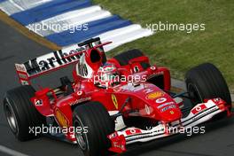 06.03.2004 Melbourne, Australia, F1, Saturday, March, Rubens Barrichello, BRA, Scuderia Ferrari Marlboro, F2004, Action, Track. Formula 1 World Championship, Rd 1, Australian Grand Prix Practice.  www.xpb.cc, EMail: info@xpb.cc - copy of publication required for printed pictures. Every used picture is fee-liable.c Copyright: photo4 / xpb.cc - LEGAL NOTICE: THIS PICTURE IS NOT FOR ITALY  AND GREECE  PRINT USE, KEINE PRINT BILDNUTZUNG IN ITALIEN  UND  GRIECHENLAND!