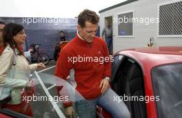 06.03.2004 Melbourne, Australia, F1, Saturday, March, Michael Schumacher, GER, Ferrari arrives at the circuit. Formula 1 World Championship, Rd 1, Australian Grand Prix. www.xpb.cc, EMail: info@xpb.cc - copy of publication required for printed pictures. Every used picture is fee-liable. c Copyright: xpb.cc