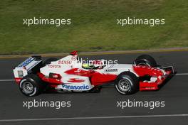 06.03.2004 Melbourne, Australia, F1, Saturday, March, Practice, Cristiano da Matta, BRA, Panasonic Toyota Racing, TF104, Action, Track. Formula 1 World Championship, Rd 1, Australian Grand Prix. www.xpb.cc, EMail: info@xpb.cc - copy of publication required for printed pictures. Every used picture is fee-liable. c Copyright: xpb.cc