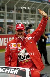 07.03.2004 Melbourne, Australia, F1, Sunday, March, Michael Schumacher, GER, Ferrari . Formula 1 World Championship, Rd 1, Australian Grand Prix. www.xpb.cc, EMail: info@xpb.cc - copy of publication required for printed pictures. Every used picture is fee-liable. c Copyright: photo4 / xpb.cc - LEGAL NOTICE: THIS PICTURE IS NOT FOR ITALY  AND GREECE  PRINT USE, KEINE PRINT BILDNUTZUNG IN ITALIEN  UND  GRIECHENLAND!