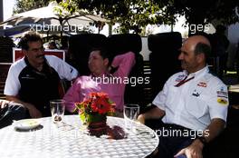 04.03.2004 Melbourne, Australia, F1, Thursday, March, Mario Theissen, Dr., GER, BMW Motorsport Director with Jean Todt, FRA, Ferrari, Teamchief, General Manager, GES, and Paul Stoddart, AUS, Minardi, Teamchief, President & CEO. Formula 1 World Championship, Rd 1, Australian Grand Prix. www.xpb.cc, EMail: info@xpb.cc - copy of publication required for printed pictures. Every used picture is fee-liable. c Copyright: xpb.cc